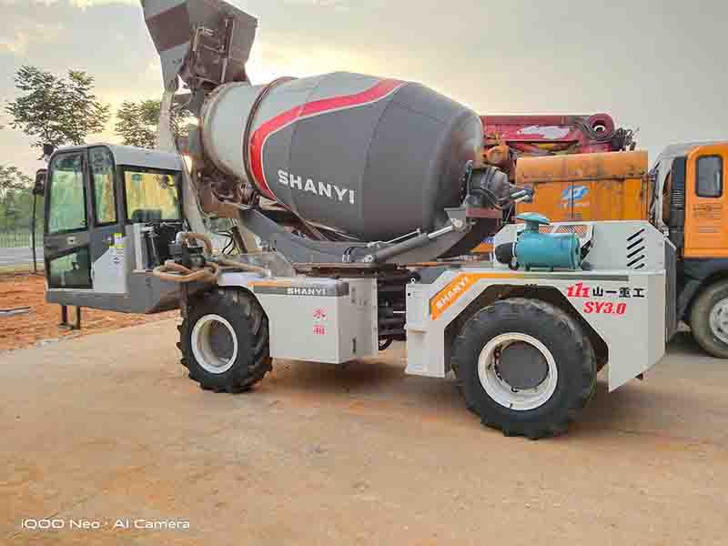 Used self loaded concrete mixers inspection accomplished