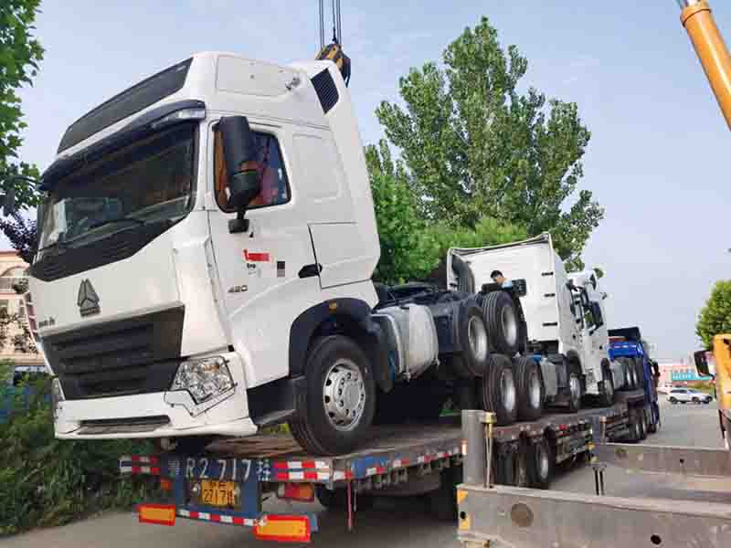 Howo A7 Tractor heads, Tipper trucks, Low loaders shipping out to Ghana